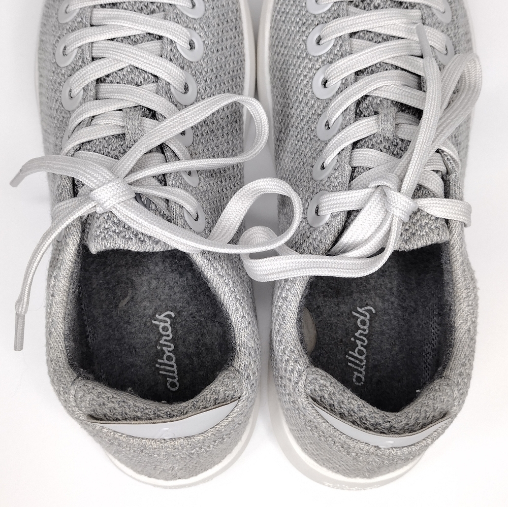 Allbirds TR Tree Pipers Women's Knit Lace Up Gray Sneakers Shoes - Picture 8 of 10